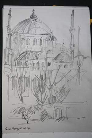 Blue Mosque Itsanbul Pencil